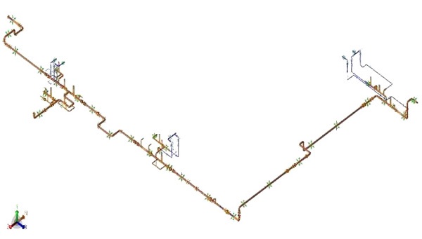 Pipe stress analysis for cryogenic systems
