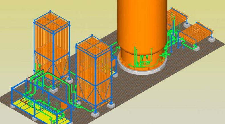 3D Modeling for a Nitrogen Package using PDS