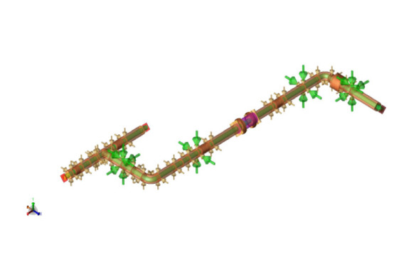 Stress Analysis of Vacuum Jacketed Liquid Nitrogen Pipes