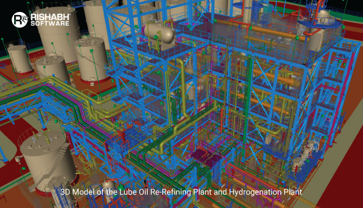 Piping Engineering and 3D Modeling of Lube Oil Re-Refining Plant & Hydrogenation Plant