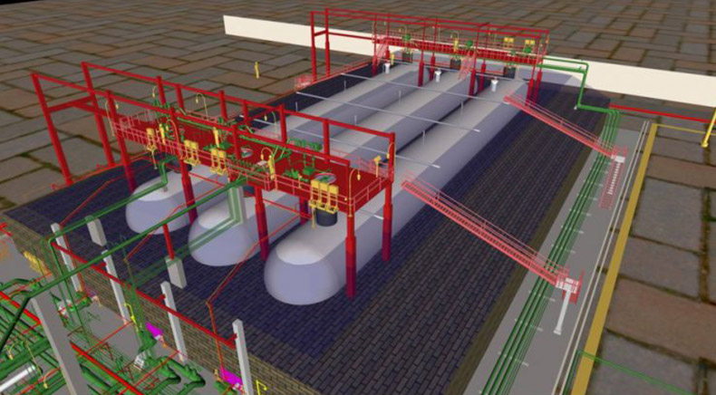 3D Modeling of LPG Storage System