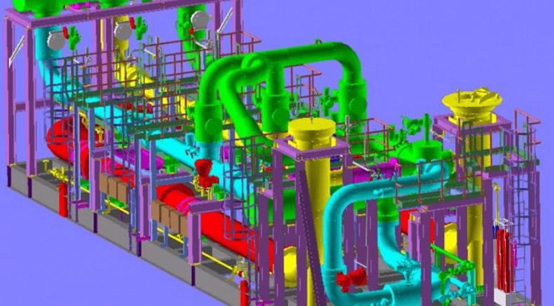 Detailed Engineering, 3D Modeling & Structural Design of an Oil & Gas Metering Skid