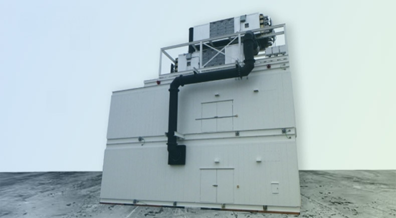 3D Modeling of a Double Stack Industrial Generator Enclosure