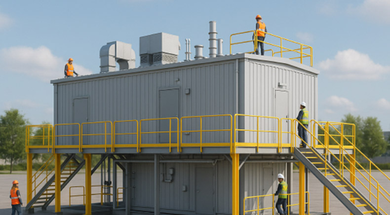 3D Modeling of E-House Enclosure