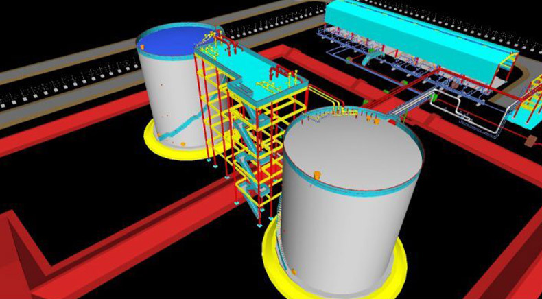 3D Modeling of Onshore Operational Oil Plant