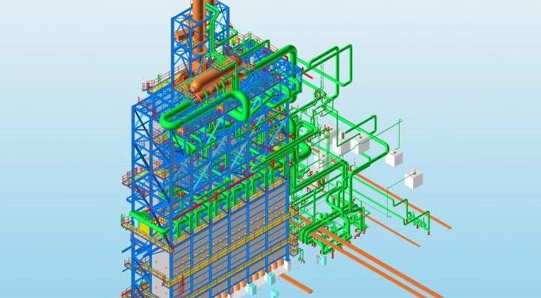 Piping designing & modeling, equipment modeling and structure modeling for Ethylene Cracking Unit using PDMS