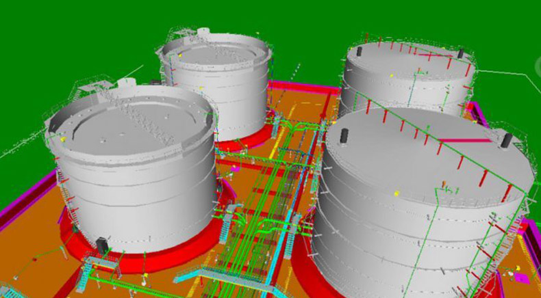 Piping detail engineering and 3D modeling of Refinery Tank Farm Area using PDS