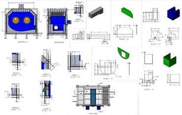 Fabrication Drawing of Chamber Furnace