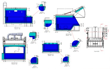 Fabrication Drawing of Heat Treating Furnace