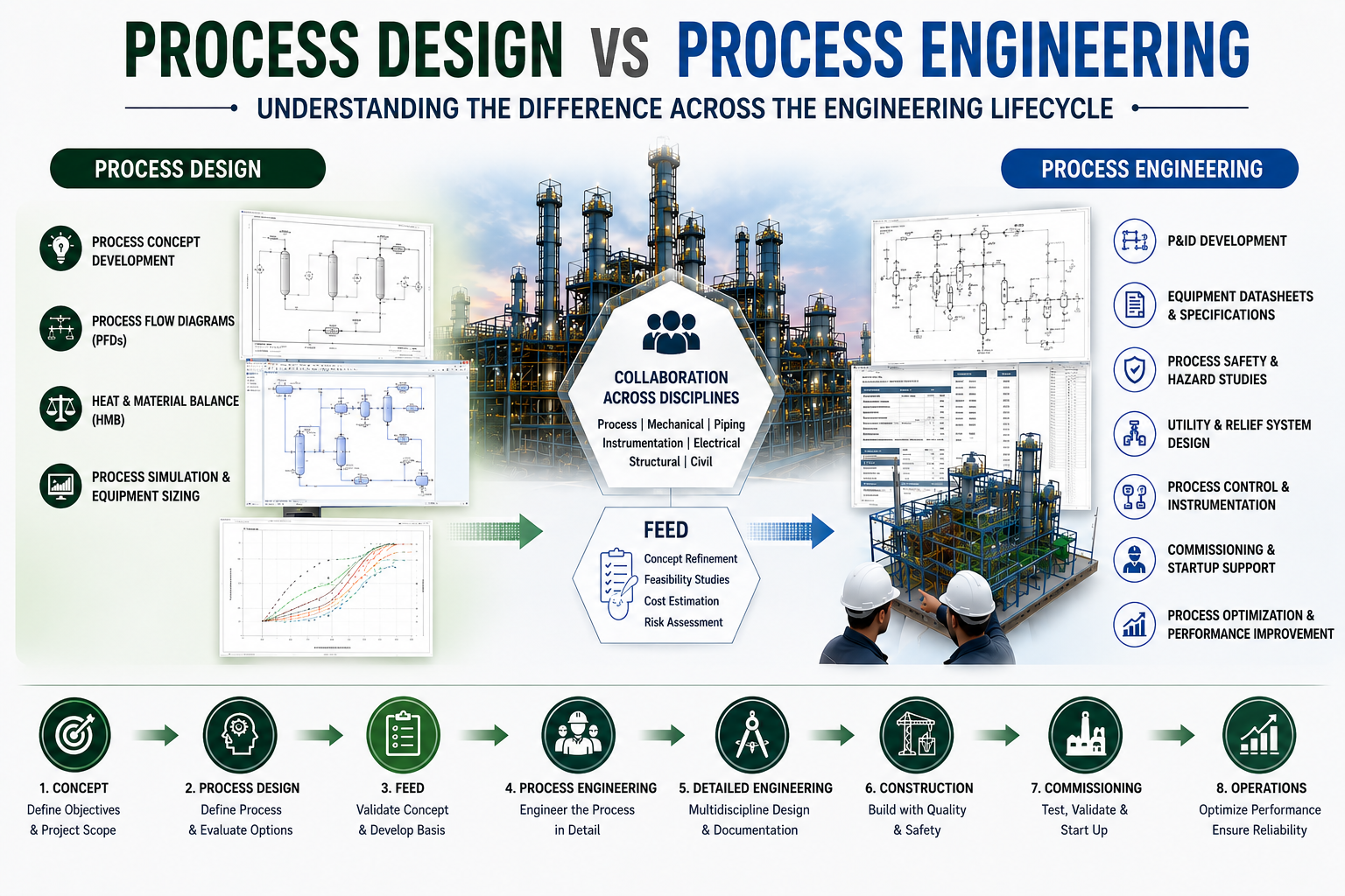 Process Engineering and Process Design Difference