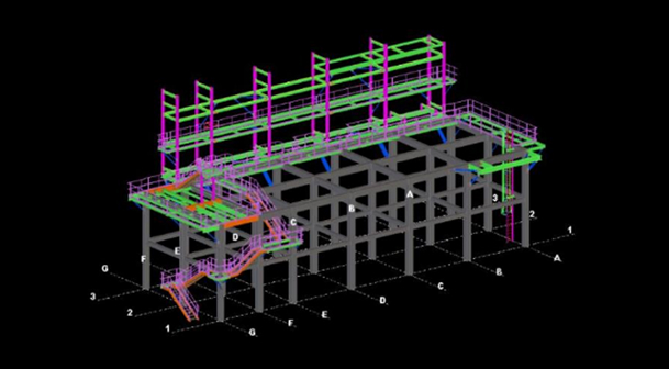 Structural Steel Detailing & 3D Modeling Of An Industrial Process Facility